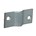 Gebr. Bodegraven gaaspaneelklem - voor 6mm gaas - 50x20x2mm - RVS