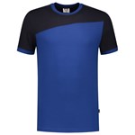 Tricorp 102006 T-shirt bicolor Naden - koningsblauw/marine blauw - maat XL