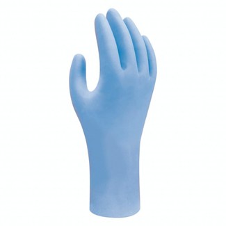 Showa nitrile wegwerphandschoenen (100x) - 7500PF - BLUE - maat M