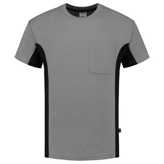 Tricorp T-shirt Bi-Color - Workwear - 102002 - grijs/zwart - maat XXL