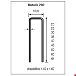 Dutack nieten 700 serie 35 mm [10.000] Cnk hars