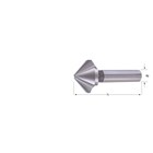 DORMER HSS verzinkboor - 90° - met 3-snijkanten cilindrische schacht - DIN 335 C - ongecoat