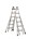 Altrex telescopische vouwladder - Velocity - 503916 - max. werkhoogte 7,68 m - 4 x 6 sporten
