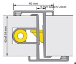 Alprokon Prefab deurnaald uitvoering 19-1/40 - 2200mm v/Nemef 1200 No.1/DIN-Rs