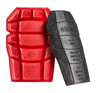 Blåkläder 4058 kniebeschermers PROF one size zwart/rood