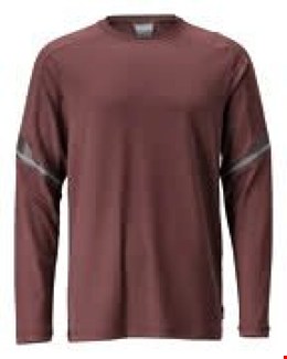 MASCOT® 22281-461 T-shirt met lange mouwen bordeaux rood - maat M