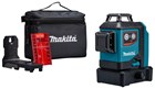 Makita kruislijn laser - SK700DX - 12V Max - rood - 3x 360° - 1x2.0 Ah accu en lader - in tas