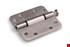 DX Glijlagerscharnier ronde hoeken 89x89x3 mm - RVS geborsteld