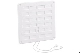 Nedco ventilatierooster afsluitbaar 20x20cm wit