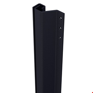 SecuStrip Plus buitendraaiend  - terugligging 0-6mm - 2300mm zwartgrijs (fijn structuur) - 1010.170.04