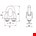 DX Staaldraadklem rvs a4 din 741 8mm m6