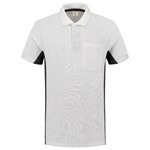 Tricorp Workwear 202002 Bi-color unisex poloshirt Wit Donkergrijs XL