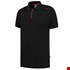 Tricorp Casual 202703 Accent unisex poloshirt Zwart Rood XL