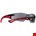 Bollé RUSH+ smoke platinum veiligheidsbril zwart/rood