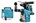 Makita DHR281ZWJ  accu combihamer SDS-Plus 2x18V - excl. accu en lader in Mbox met stofafzuigunit