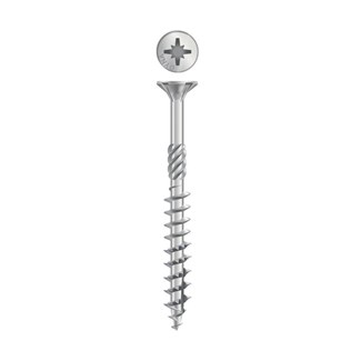 Dynaplus constructieschroef [100x] - VZ - platkop - TX-30 - 6.0x160/80mm