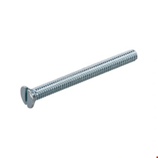 Hoenderdaal metaalschroef [200x] - VZ - platkop - zaagsnede - M6x60mm