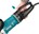 Makita haakse slijper 230V - GA9071X1 - ∅230mm - met vastzetschakelaar en D-handgreep - in doos