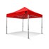 Grizzly werktent - GO-WORK 50 - 4x4 m - alum. frame brede voet - rood