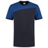 Tricorp 102006 T-shirt bicolor Naden - marine blauw/koningsblauw - maat S