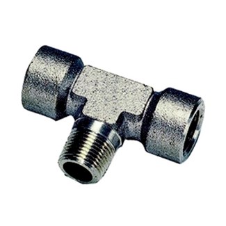 Legris - T-inschroefkoppeling vertikaal - binnendraad/buitendraad/binnendraad - messing - 0158