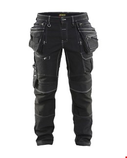 Blåkläder X1900 werkbroek denim stretch zwart maat 56