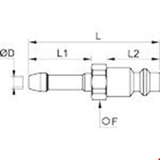 Legris slangpilaar - met insteeknippel - 9094E07 08