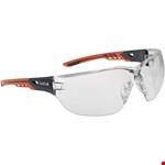 Bollé NESS+ veiligheidsbril zwart/oranje Platinum - helder