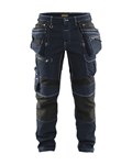 Blåkläder X1900 werkbroek denim stretch blauw/zwart maat 54