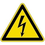 Brady pictogram - electrische spanning - polyester - 200 mm 