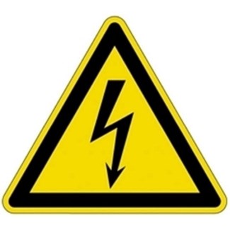 Brady pictogram - electrische spanning - polyester - 200 mm 