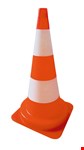 Ivana verkeerskegel - PVC oranje / wit - 30 cm hoog