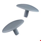 Heco kopgatboringafdekkap -  2.4 x 12mm -  7001 grijs - 500 stuks