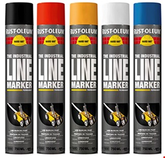 Rust-Oleum lijnmarkering - Hard Hat - rood - 0.75l - spuitbus