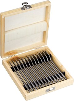 Ivana 46309 speedborenset 6-25 mm 13-delig in houten kist  
