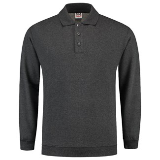 Tricorp polosweater boord - Casual - 301005 - antraciet melange - maat M