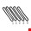 spanrubbers (5x) met S-haken