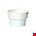 Verloopstuk - tbv PVC afzuigslang - 100/125 mm - wit