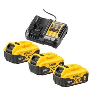 DeWALT DCB1104P3-QW 18V XR accu starterpack (3x5.0Ah accu+multilader)