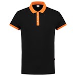 Tricorp Casual 201002 Bi-Color unisex poloshirt Zwart Oranje L