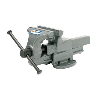 Ivana 56299 Bankschroef staal antraciet - met pijpklem 120 mm 