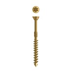 Dynaplus glaslatschroef [200x] - AR-BRONZE - platkop-75° - TX-15 - 3.5x40/22mm