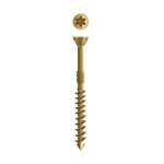 Dynaplus glaslatschroef [200x] - AR-BRONZE - platkop-75° - TX-15 - 3.5x50/28mm