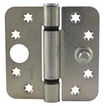 Ivana Top 140 veiligheids knopscharnier - 89x89x3mm - afgerond - verzinkt