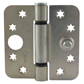 Ivana Top 140 veiligheids knopscharnier - 89x89x3mm - afgerond - verzinkt