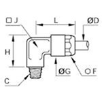 Knie-Inschroef 4X1/8InBspt 6179 04 10 Legris