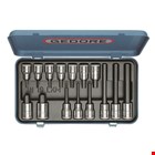 GEDORE dopsleutel-schroevendraaierset - 1/2" - 5-17mm - in stalen cassette - 15-delig