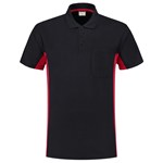 Tricorp Workwear 202002 Bi-color unisex poloshirt Marine blauw Rood XS