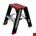 Altrex dubbel oploopbare trap - Taurus - TDO 2 - max. werkhoogte 2,45 m - 2 x 2 treden