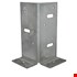 Gebr. Bodegraven paalhouder - type A - 70x70x2,5mm - verzinkt